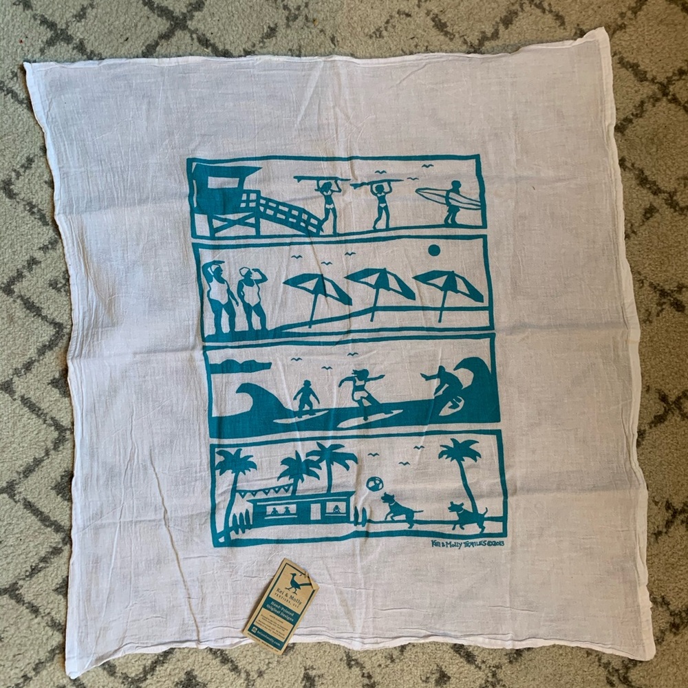 Beach Themed Tea Towel